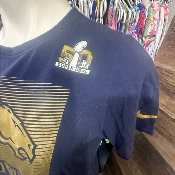 Nike Denver Broncos Blue and Gold Super Bowl 50 Short Sleeve Tee - Picture 3 of 6